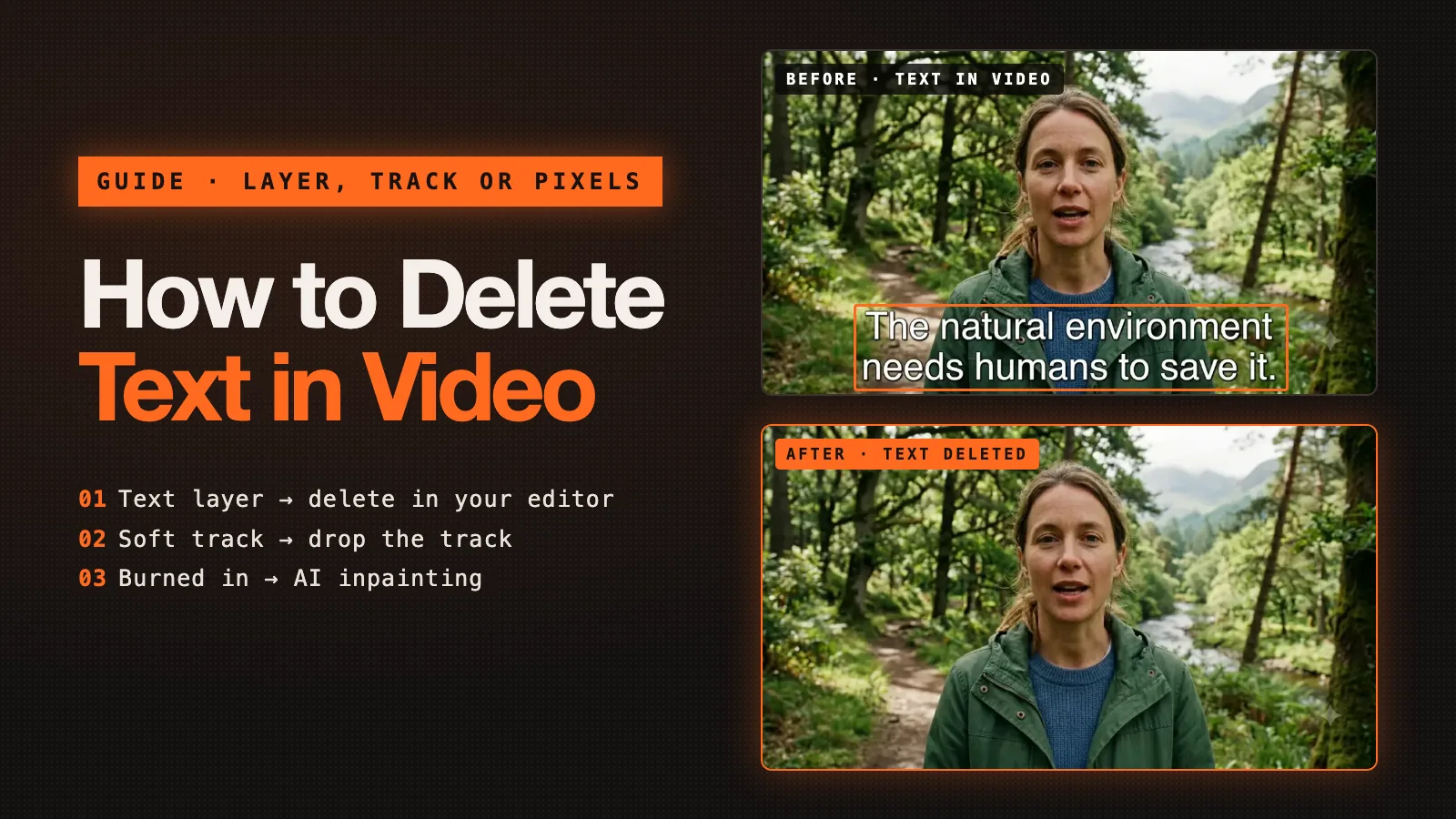 How to Delete Text in Video