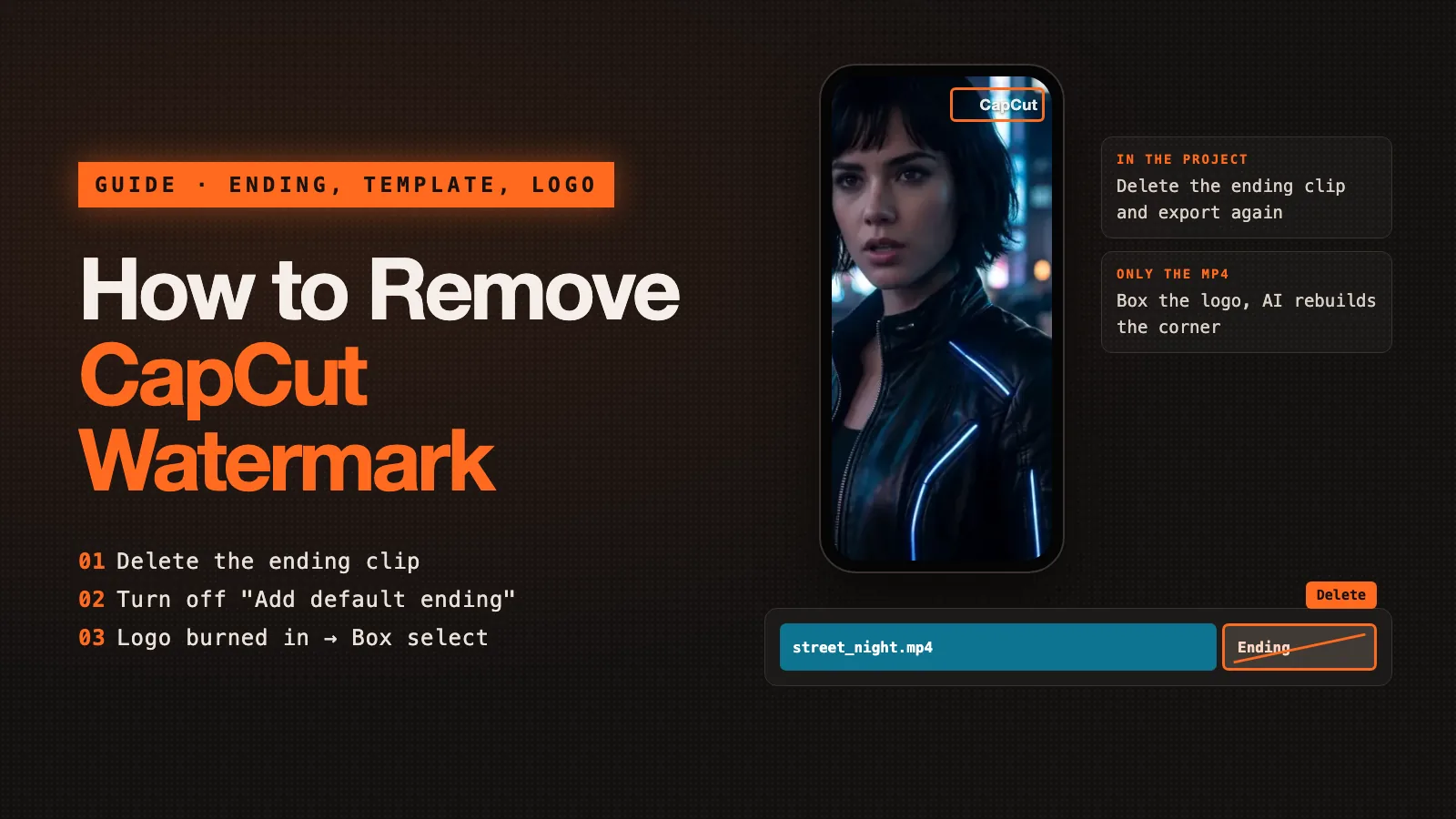 How to Remove CapCut Watermark