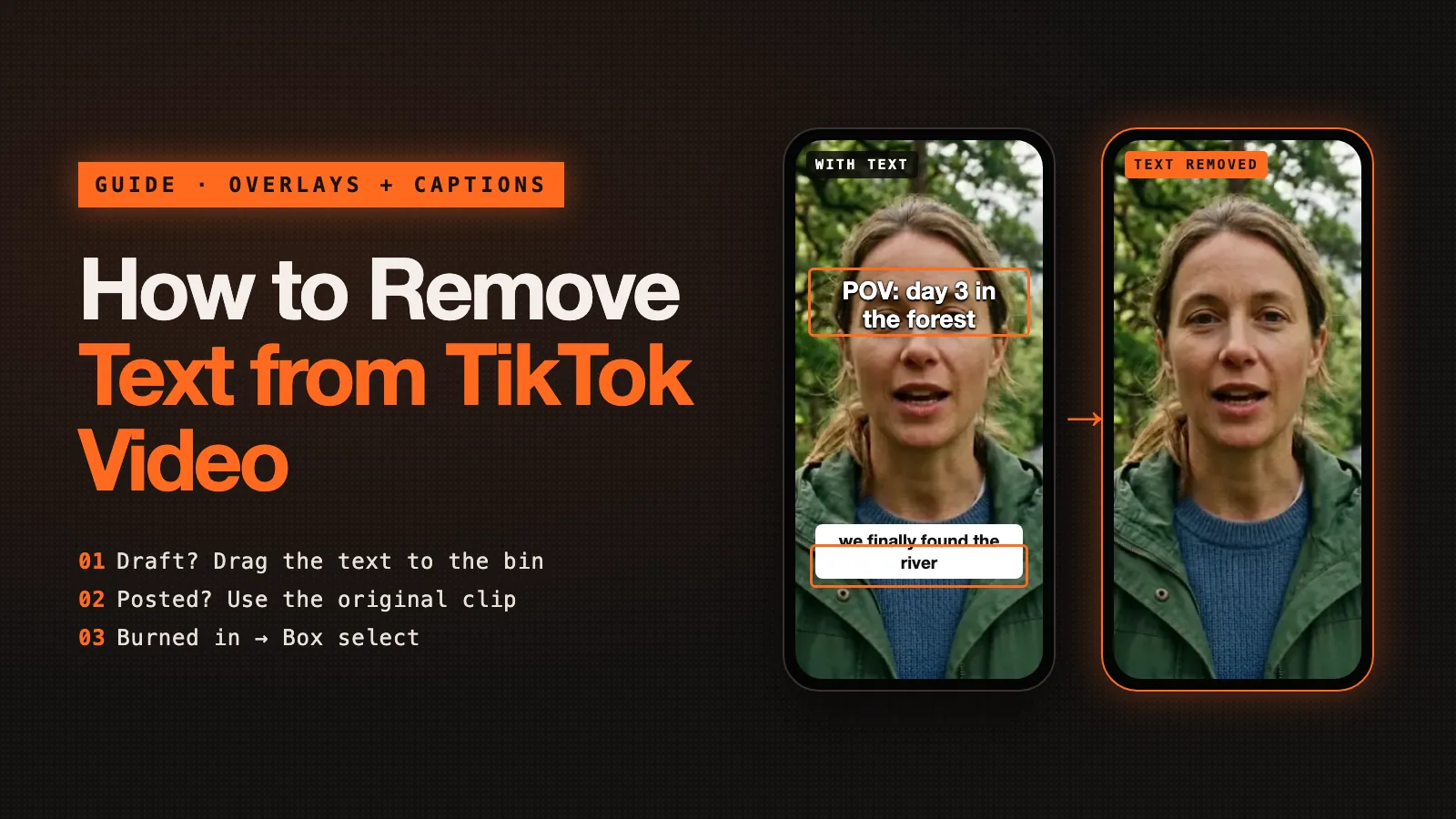 How to Remove Text from TikTok Video