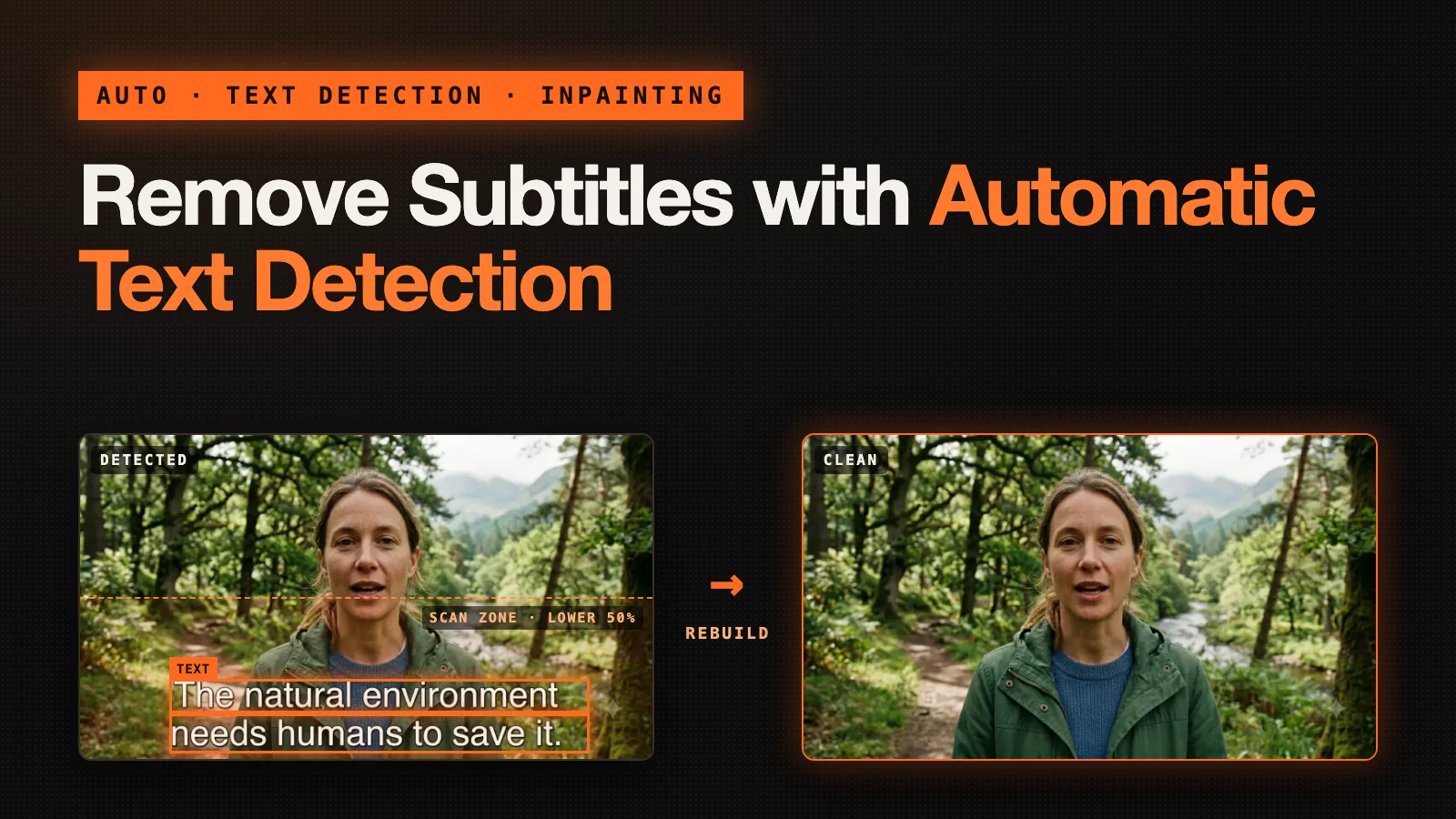 Remove Subtitles with Automatic Text Detection